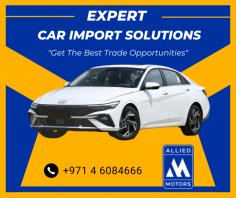 Get Local and Global Car Exporter

We focus globally across all the segments for American, European, Japanese, Korean, Luxury, and Right-Hand Drive vehicles. Our expertise in procurement, warehousing, and logistics universally helps to provide the best for customers. Send us an email at info@alliedmotors.com for more details.
