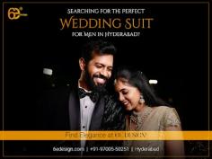 Find the perfect wedding suit for your big day at 6E Design. Explore our range of custom-tailored suits for grooms, designed to make you look stylish and sophisticated. Book your fitting today in Hyderabad! https://maps.app.goo.gl/UoCxEewsy715DFZj6
