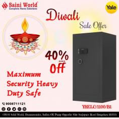 *** Biggest Diwali Sale Offer ***
Get up to 40% off** on Yale Locker (YSELC/1100/B1).

