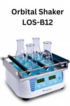 Labtron Orbital Shaker, with a 2 kg capacity and 50-250 rpm speed range, is compact and micro-computer-controlled, featuring adjustable speed, a 4-45°C temperature range, a non-slip mat, and an audio alarm for program completion.