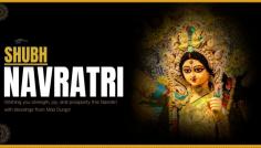 Happy Navratri! Celebrate the nine nights of devotion, dance, and divine energy with joy and blessings. 