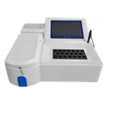 Labnics semi-automatic chemistry analyzer is a compact tabletop unit with filter wavelengths of 304-630 nm and 2 open filter positions. It has RS-232 USB, 144 test programs, 5600 test results, QC function, 20 incubating positions with RT, 25°C, 30°C, 37°C and ensures stable, reliable operation.