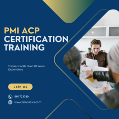 Prepare for your PMI-ACP certification with expert-led training. Master Agile practices, including Scrum and Kanban, and gain the skills needed to pass the PMI-ACP exam and boost your project management career with us :-https://www.simpliaxis.com/pmi-acp-certification-training





