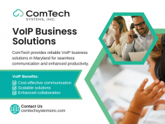 Enhance your communication capabilities with our VoIP Business Solutions in Maryland. ComTech provides powerful VoIP technology that integrates audio and video conferencing, call center setup, and more, ensuring your business stays competitive in the digital age. Our solutions are designed to improve collaboration and efficiency across your organization.