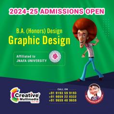  Explore Creative Multimedia, a premier graphic designing college in Hyderabad. Recognized as one of the best graphic designing colleges, we provide a dynamic curriculum that combines creativity with technical skills. Our expert faculty and state-of-the-art facilities empower students to master graphic design concepts and tools, preparing them for thriving careers in the industry. Join Creative Multimedia and unleash your creativity in a vibrant learning environment dedicated to your success in graphic design!
