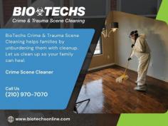 By choosing a professional crime scene cleaner, you guarantee that the area will be fully decontaminated, eliminating the risks associated with biohazards. BioTechs Crime & Trauma Scene Cleaning offers death cleaning services, including suicide scene cleanup and blood cleanup, to ensure thorough cleaning and restoration of safety to your property.
