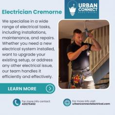  Discover top-notch electrician services in Cremorne with Urban Connect Electrical. Visit our https://urbanconnectelectrical.com/areas-we-service/electrician-cremorne/ to learn more about our reliable and professional electrical solutions.