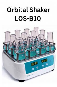 Labtron Orbital Shaker is compact and ideal for shaking, mixing, and aeration. It offers micro-computer control, 3 kg max load, 50-350 rpm speed, and a 4-45°C temperature range. It boasts adjustable speed control, an audio alarm, and a flexible platform suitable for a variety of containers.