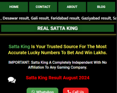 satta king gali disawar ki khabar

According to the data, Satta King is currently the fastest-growing number-based lottery game in India. The Satta King Disawar Khabar history reckons that gambling was in our blood. However, it has grown bigger even after the independence. Apart from this, the estimated daily figure of Satta King is more than 500 cr. 
The Satta King is a number-based game, and the name of this game is not Satta King. This word is only used for winners, who win the game. 
How to Play Satt King Online
Many apps and websites let you play Satta online. But it depends on the bettors on what platform they are comfortable with. But the usual question arises: Are they secure? It depends on the users and bettors from where they are playing the game. However, we all know that the lottery companies don't have any official websites. Every site is managed by the different mediators. And they use only the old traditional method online. Apart from this, the Satta kind disawar runs a WhatsApp group and a Telegram group for the same. To play a game, you have to message him with your number and send them money digitally. After that, they will place the best. If you win, they will deliver the winning amount along with the Satta King result.

https://realsattaking.com/