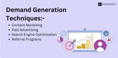 It is an important part of marketing that educates people about the benefits and usefulness of products and services. It focuses on building relationships and interest so the customer buys the product. It mainly focuses on engaging with new customers.

Demand Generation Techniques 
1.Content Marketing 2.Paid Advertising 3.Search Engine Optimization 4.Referral Programs.

Learn about demand generation, its techniques, benefits, and how it differs from lead generation to increase sales.
Visit Website: https://surereach.io/blog/what-is-demand-generation-demand-generation-techniques-benefits/