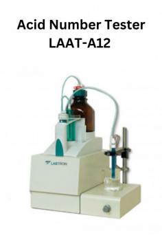 Labtron Acid Number Tester with microprocessor control offers a 0–1800 mV range and ≥0.05 mg KOH/g accuracy. Features include a 10 mL burette, Windows OS, real-time titration display, data storage, and precise stability.