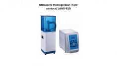 Labtron Ultrasonic Homogenizer (non-contact) is a 700-ml capacity, cup-form homogenizer operating at 19.5–20.5 KHz. Ideal for cell disruption, emulsification, and homogenizing biological samples from 5 μL, it offers non-contact homogenization, preventing sample contamination and eliminating probe dregs. Suitable for aseptic cell crushing in glass tubes.
