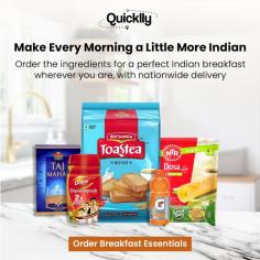 With Quicklly, you can make every breakfast more authentic. Order now to enjoy fresh Indian groceries online at your convenience! 