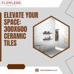 Transform your space with our stunning 300x600 ceramic tiles, expertly crafted to combine style and functionality. Designed for both residential and commercial use, these tiles offer a perfect blend of durability and aesthetic appeal.

For more information about ceramic tiles do visit our website: https://flowless.co.in/Products-detail/ceramic-tiles/300*600size
