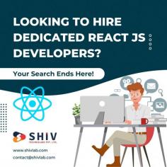 Hire dedicated React JS developers from Shiv Technolabs for building high-performance web applications. Our developers specialize in creating user-friendly interfaces, managing components, and integrating APIs. With a strong focus on responsive design and efficient code, they handle everything from initial setup to maintenance.

By collaborating closely with your team, our developers ensure your project meets deadlines and performs smoothly across platforms, offering consistent, reliable support throughout the development process.