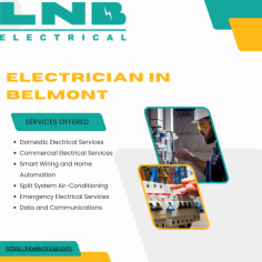 Discover top-notch electrician services in Belmont with LNB Electrical. Our skilled professionals offer reliable electrical solutions for residential and commercial needs. Visit us at electrician Belmont https://lnbelectrical.com/ to learn more!