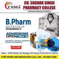 B.Pharma colleges in Etawah offer quality education in pharmaceutical sciences, preparing students for careers in the healthcare and pharmaceutical industry. These institutions provide a well-rounded curriculum, modern labs, and experienced faculty to ensure students gain practical knowledge and skills. Graduates from B.Pharma programs in Etawah are equipped to pursue careers in drug development, clinical research, or pharmacy practice, contributing to the healthcare sector