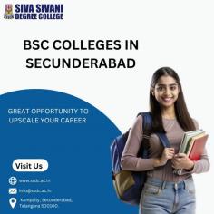 BSc colleges in Secunderabad provide quality education with a strong focus on science and technology. 