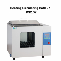 LabExpo Heating Circulating Bath has a large 27L chamber and a strong heating mechanism. It has an electromagnetic pump for efficient circulation and easy-to-use digital controls for accurate temperature adjustment. Its compact shape makes it ideal for any laboratory setting, and its non-slip rubber feet provide stability.