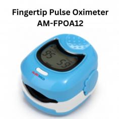 Abimed fingertip pulse oximeters measure blood oxygen saturation (SpO2) and pulse rate with high accuracy. It features ±2% accuracy for SpO2 (70%–100%) and ±2 bpm for pulse rate (30–240 bpm). It is compact and lightweight, and it displays a bar graph and pulse waveform for easy monitoring.