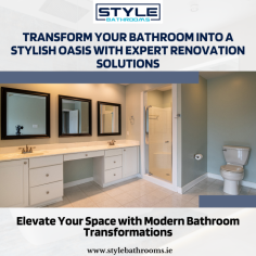 Looking for inspiration for your next bathroom makeover? Discover stunning transformations with bathroom renovations Dublin. Whether you’re aiming for a sleek, modern look or a cozy, classic feel, our bathroom renovation experts can bring your vision to life. We specialize in creating functional and stylish spaces, using high-quality materials and cutting-edge designs that maximize space and comfort. From custom cabinetry and luxury tiling to elegant fixtures and lighting solutions, we ensure every detail reflects your taste. Whether it's a small upgrade or a complete overhaul, our team is committed to delivering top-notch craftsmanship and outstanding results. Browse our gallery for ideas and see how we can transform your bathroom into a sanctuary!