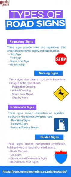 At Nomcebo Printers, we understand the critical importance of clear, durable, and effective road signs printing in maintaining a safe travel on the road. 