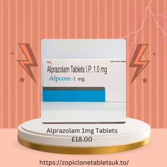 Alpcore Alprazolam 1mg Tablets - Effective Anxiety Relief
