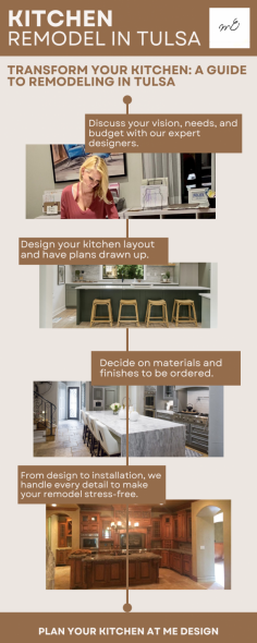 Discover expert tips, design ideas, and must-know advice for a stunning kitchen remodel in Tulsa. Elevate your space with local insights, top trends, and practical solutions for every budget.

Visit now: https://medesignok.com/remodeling/