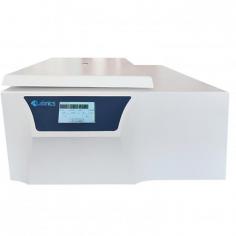 Labnics high-speed refrigerated centrifuge provides 21,000 rpm, 4 × 500 ml capacity and a temperature range of -10°C to 40°C. It includes a 1 min-99 min-59 sec timer, eco-friendly cooling, multiple safety features and an airtight rotor to prevent aerosols.