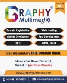 Are you looking for affordable Digital Marketing services? So now its a great time to promote your business with Graphymultimedia company.
Graphy multimedia is a great choice to make your brand smart and virtual instantly with the help of our services.
Our company provides an ample number of tech services such as web hosting, website development, SEO, free domain registration, GMB, SMM and so on.

Get a free consulting now to contact on this number:- 9915150505
