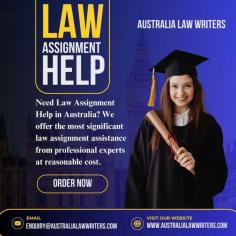 Dedicated law assignment helpers to render the flawless law assignment help to students of Australia. Avail authentic law assignments at a discount of up to 50%
