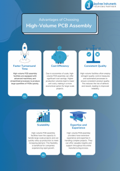 High-volume PCB assembly offers several advantages, including faster turnaround times, cost efficiency, consistent quality, scalability, and access to expertise. By choosing a high-volume facility, businesses can benefit from streamlined processes, economies of scale, and advanced manufacturing techniques.