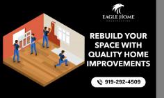 Get Quality Home Improvement for Every Budget!

Enhance your living space with our professional home improvement in Raleigh! From kitchen and bathroom renovations to custom carpentry and landscaping, we offer tailored solutions to elevate your home’s aesthetic and functionality.