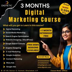 https://dignetic.com/best-digital-marketing-course-in-vaishali-ghaziabad/


Looking for the best digital marketing course in Vaishali, Ghaziabad? Our comprehensive program is designed to equip you with in-demand skills like SEO, SMO, PPC, email marketing, and content creation. Whether you're a beginner or looking to upgrade your skills, this course covers everything from the basics to advanced strategies. With hands-on training, expert guidance, and real-world projects, you'll be ready to excel in the fast-paced world of digital marketing. Join us today and take the first step towards a successful career!

