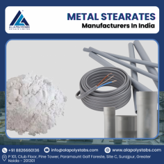 Searching for reliable manufacturers of metal concentrates? Magnesium, zinc, and calcium stearates are among the premium metal stearates offered by Ala Polystabs. Our products provide excellent lubrication and stabilization and are widely utilized in the plastics, rubber, and cosmetics sectors. For dependable, high-quality metal stearates that consistently fulfill your manufacturing needs, go with Ala Polystabs!

Visit Here :- https://alapolystabs.com/metallic-stearates.html
