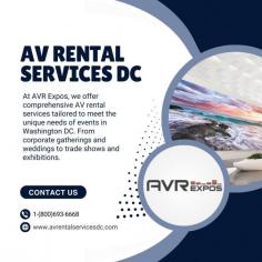 At AVR Expos, we offer comprehensive AV rental services tailored to meet the unique needs of events in Washington DC. From corporate gatherings and weddings