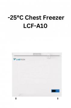 Labtron -25°C Chest Freezer  with 226L features -25°C cooling with direct cooling and manual defrost. It has a microprocessor controller, 70mm insulation, Freon-free refrigerant, CFC-free foam, and requires low maintenance.