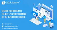 Looking to take your business to the next level? Look no further than our leading Dot NET development services! At C.S. Soft Solutions (India) Pvt. Ltd., we specialize in creating tailored solutions that will enhance your online presence and boost your sales. Our team of expert developers will work closely with you to bring your vision to life. Let us help you take your business to the next level and achieve your goals efficiently. For more information visit https://www.cssoftsolutions.com/dot-net-development-company/
