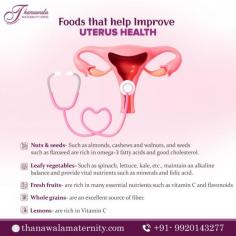 It is important to maintain a good Uterus Health, not just to avoid gynecological disorders but to also maintain overall wellbeing and wellness, here we have listed down foods that can help you with that.

At Thanawala Maternity Home, Dr. Thanawala can help you find what routine and diet works best for you.

 https://thanawalamaternity.com/


#gynaecology #gynaehealth