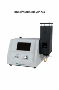 Labtron Flame Photometer is a benchtop device for accurate measurement within a range of 0 to 100 ppm for K and 0 to 160 ppm for Na. It offers 2 channels, a data range of 0000 to 9999, an 8-second response time, and a sample uptake of 6 mL/min with unit selection for concentration.