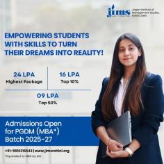 JIMS Rohini empowers students by bridging education with career success through robust placement programs. With top recruiters from diverse industries, personalized training, and a high placement rate, JIMS ensures that students are equipped with the skills and opportunities needed to transform their career dreams into reality. Explore how JIMS fosters employability and professional growth for its graduates.