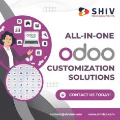 Shiv Technolabs offers a complete range of Odoo customization solutions, addressing unique business needs with tailored ERP modules. Our team crafts custom workflows, dashboards, and reports while seamlessly integrating third-party tools.

From inventory management to customer relationship management (CRM), we adapt Odoo functionalities to boost operational efficiency, giving businesses better control over resources and processes. Trust Shiv Technolabs for an efficient, results-focused approach to transforming your Odoo environment.