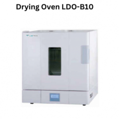 Labtron Drying Oven features a polished stainless-steel chamber with semi-circular arcs for cleaning. It has a 50L capacity, temperature stability of ±1℃, and adjustable shelf spacing. Equipped with a PID controller and large LCD display, it includes double-layer observation windows for monitoring.
