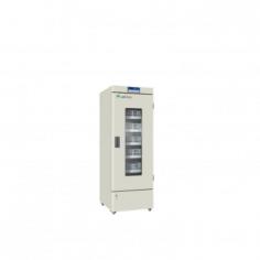  Labtron Blood Bank Refrigerator, with a 268 L capacity and 2-6°C range, features return duct air design, microprocessor control, and built-in sensors for precise temperature monitoring. With 5 steel shelves, 15 blood baskets, and an advanced alarm system, it ensures safe, organized, and stable blood storage. 
