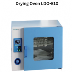 Labtron Drying Oven offers a 55L chamber with a temperature range of RT+10°C to 250°C for rapid sterilization. It features a microprocessor-controlled temperature system with a timing function and auto-stop for over-temperature protection.