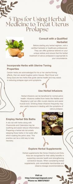 Herbal medicine offers a supportive function in handling uterus prolapse, however it’s miles only whilst used as a part of a complete technique. By consulting with a professional, the usage of targeted herbs, and maintaining a healthy lifestyle, you may beautify your well-being and probably alleviate signs and symptoms. 