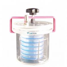 Anaerobic Jar LAJ-B10

Labtron Anaerobic Jar is a 7 L pumping-type jar with a 3/25 R petri dish holder, designed for efficient anaerobic experiments. Made from PMMA material, it features excellent airtight performance, shock resistance and durability. It holds 3 stacks of 8 dishes ф9-10 cm and includes a colored stainless steel clamp, O-rings, a screw clamp for a positive seal and a gas supply coupling for easy connection.
