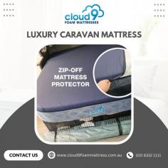 Experience the ultimate comfort on the road with Cloud 9 Foam Mattress’s luxury caravan mattresses. Designed to provide superior support and durability, our custom caravan mattresses ensure a restful sleep on your travels. Tailored to fit perfectly in your caravan, they are crafted with high-quality materials for long-lasting comfort. Whether you're on a short trip or a long adventure, Cloud 9 Foam Mattress guarantees a sleep experience like no other. Upgrade your caravan with our premium mattresses and travel in luxury.