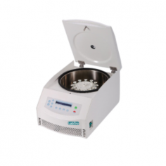 Labtro Cell Washer Centrifuge offers 4000 rpm speed, 2000 RCF, 12×7 ml capacity, and a timer up to 99 minutes. It features a digital LED display, brushless motor, 10 acceleration/deceleration levels, imbalance protection, and operates quietly at ≤55 dB. 