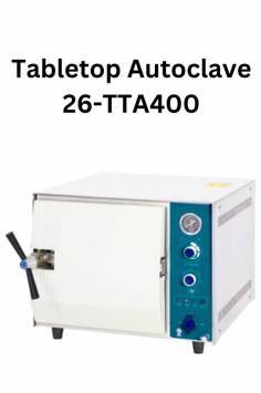 Labexpo Table Top Autoclave is a fully automated, 20L device that sterilizes quickly in 4-6 mins at 134 °C. Key features include automatic shutoff, cool air discharge, and overheat protection. It also has a safety lock, an automated drying system, and a digital LCD. Ideal for clean, dry, and efficient sterilization.